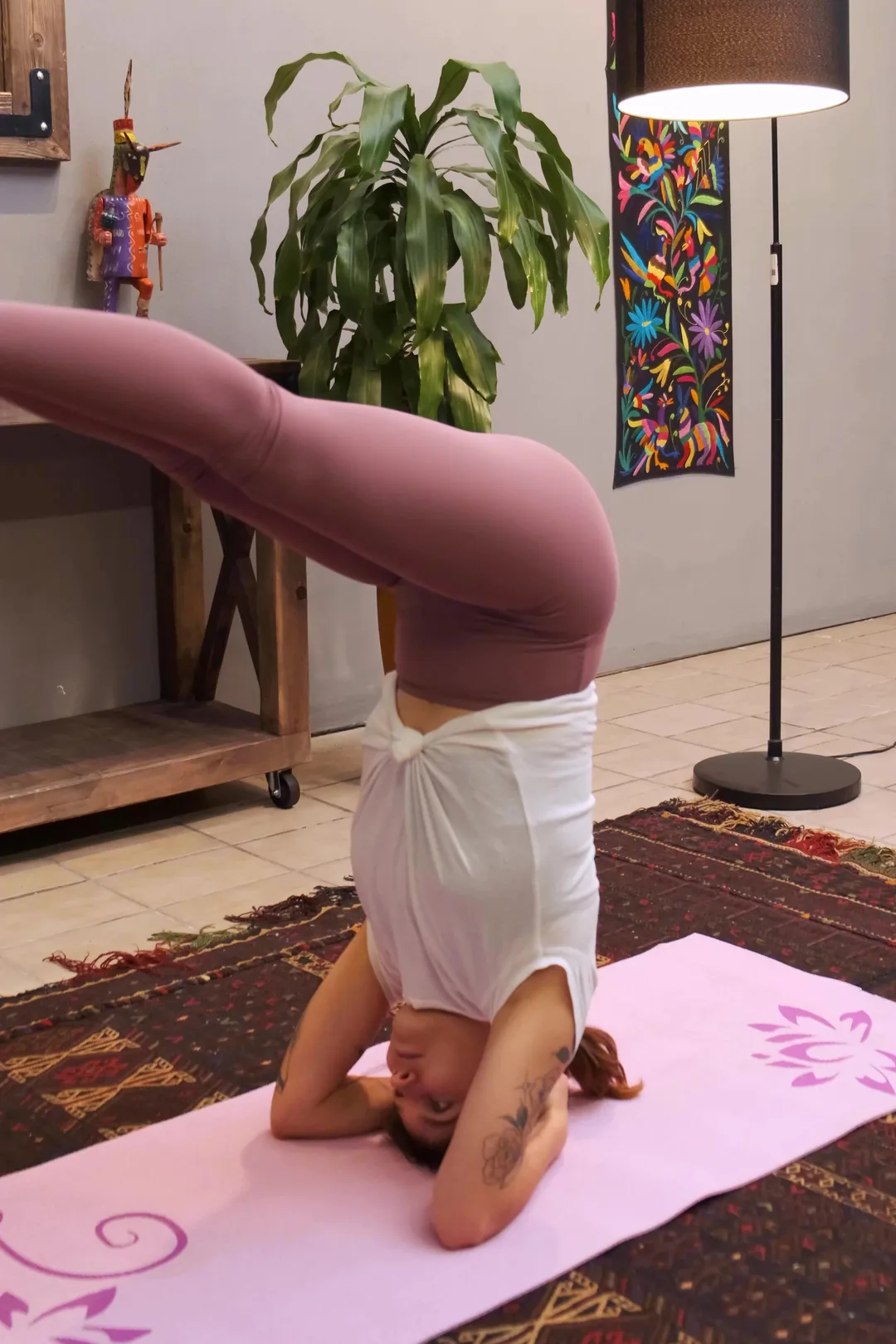 Ambiente de prática de asana